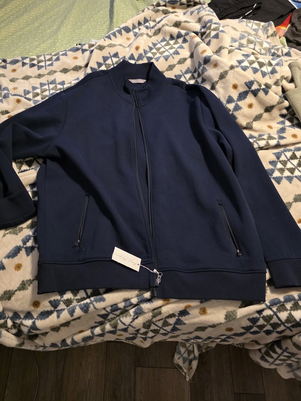 Daniel Cremieux Men's Navy Full-Zip Sweater Jacket